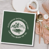 Mountain Camping Weekend Bachelorette Serviette