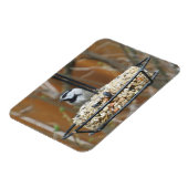 Mountain Chickadee am Feeder Magnet (Linke Seite)