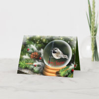 Mountain Chickadee Snow Globe