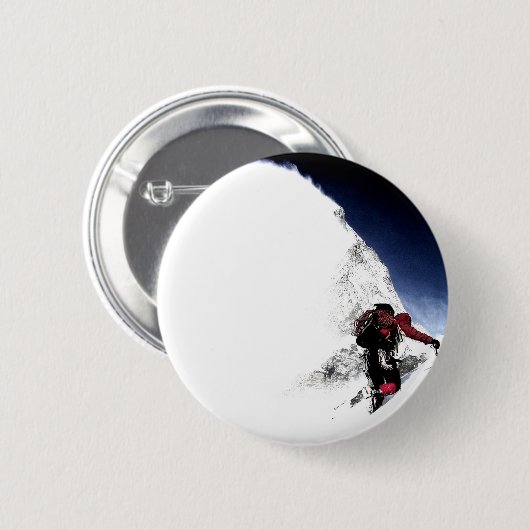 Mountain Climber Extreme Sports Button (Vorne & Hinten)