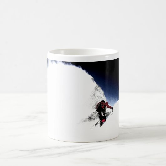 Mountain Climber Extreme Sports Kaffeetasse (Mittel)