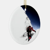 Mountain Climber Extreme Sports Keramik Ornament (Rechts)