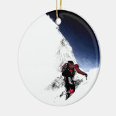 Mountain Climber Extreme Sports Keramik Ornament (Links)