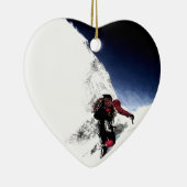 Mountain Climber Extreme Sports Keramik Ornament (Rechts)