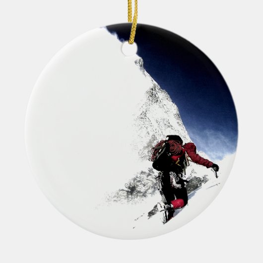 Mountain Climber Extreme Sports Keramikornament (Vorne)