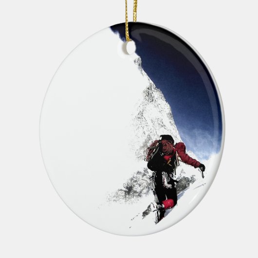 Mountain Climber Extreme Sports Keramikornament (Links)