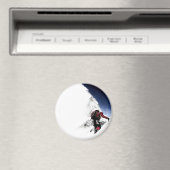 Mountain Climber Extreme Sports Magnet (In Situ (Geschirrspüler))