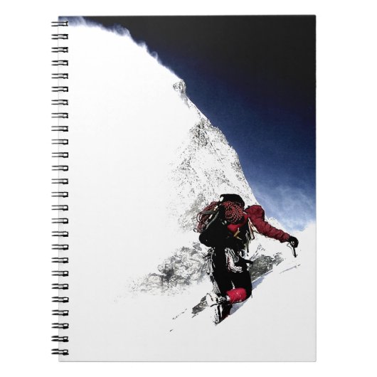 Mountain Climber Extreme Sports Notizblock (Vorderseite)