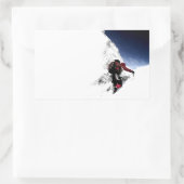 Mountain Climber Extreme Sports Rechteckiger Aufkleber (Tasche)