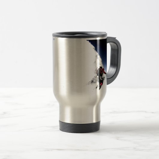 Mountain Climber Extreme Sports Reisebecher (VorderseiteRechts)