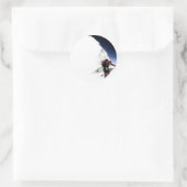 Mountain Climber Extreme Sports Runder Aufkleber (Tasche)