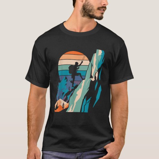 Mountain Climber Funny Rock Climbing Bouldering Me T-Shirt (Vorderseite)
