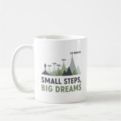 Mountain Climber Goal Progress Inspirational  Kaffeetasse (Links)