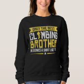 Mountain Climbing Rock Climb Climber Brother 1 Sweatshirt (Vorderseite)