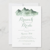 Mountain Country Brunch mit Brautdusche Einladung (Vorderseite)