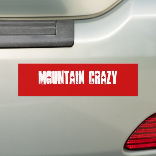 Mountain Crazy Autoaufkleber (Auf Auto)