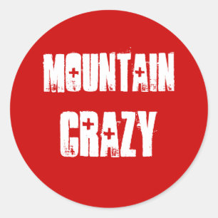 Mountain Crazy Sticker für Bergfreunde