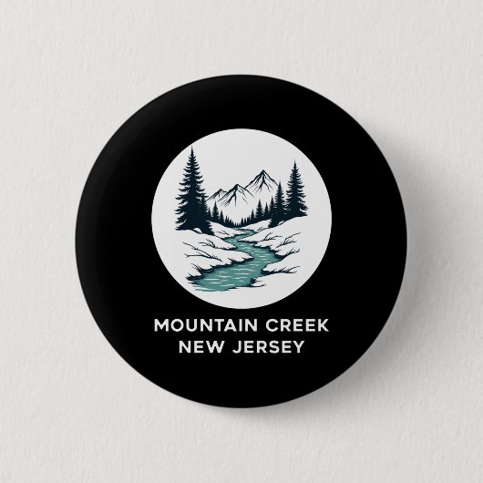Mountain Creek New Jersey Sticker Button (Vorderseite)
