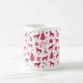 Mountain Cur Weihnachtsdesign Kaffeetasse (Mittel)