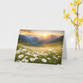 Mountain Daisy Field für den Geburtstag Karte (Gelbe Blume)