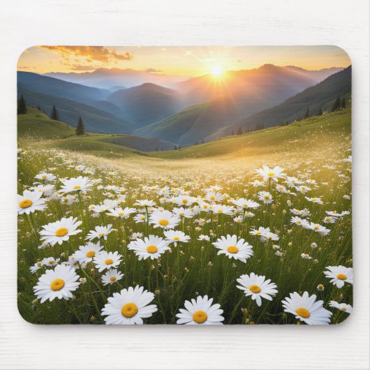 Mountain Daisy Field Mousepad (Vorne)