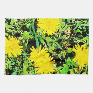 Mountain Dandelions Foto aus Ottawa Kanada Geschirrtuch