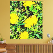 Mountain Dandelions Foto aus Ottawa Kanada Leinwanddruck (Insitu (Wohnzimmer))