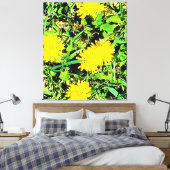 Mountain Dandelions Foto aus Ottawa Kanada Leinwanddruck (Insitu (Schlafzimmer))