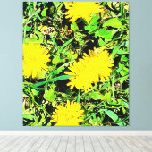 Mountain Dandelions Foto aus Ottawa Kanada Leinwanddruck (Insitu (Holzboden))