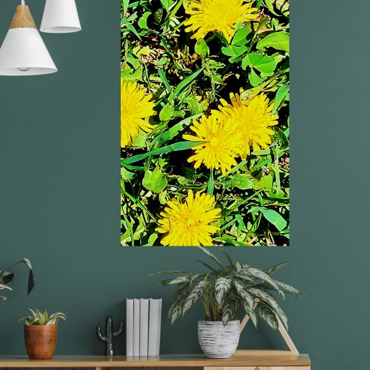 Mountain Dandelions Foto aus Ottawa Kanada Poster (Wohnzimmer 1)