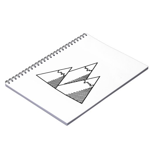 Mountain Doodle Notizblock (Linke Seite)