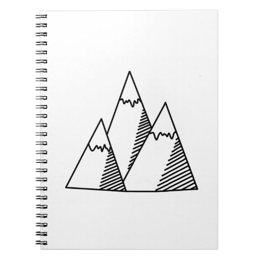 Mountain Doodle Notizblock (Vorderseite)