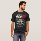 Mountain Downhill Night Drift Racing Initial D Tan T-Shirt (Vorne ganz)