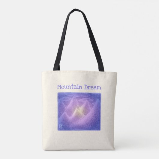 Mountain Dream Sturdy Brushed Polyester Shoulder Tasche (Rückseite)