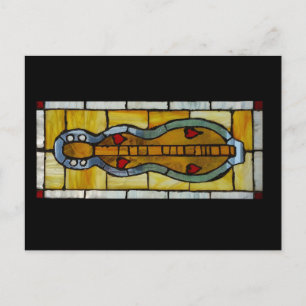 Mountain Dulcimer - Hartglas Postkarte