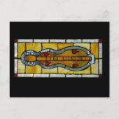 Mountain Dulcimer - Hartglas Postkarte (Vorderseite)