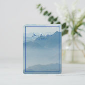 Mountain Editable Card Feiertagskarte (Stehend Vorderseite)