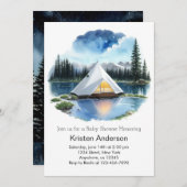 Mountain Escapade Adventure erwartet Baby Shower Einladung (Vorne/Hinten)