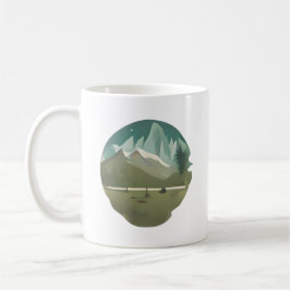 Mountain Escape: A Quiet Campsite Retreat Kaffeetasse