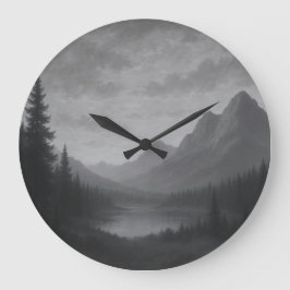 Mountain Escape Clock Große Wanduhr