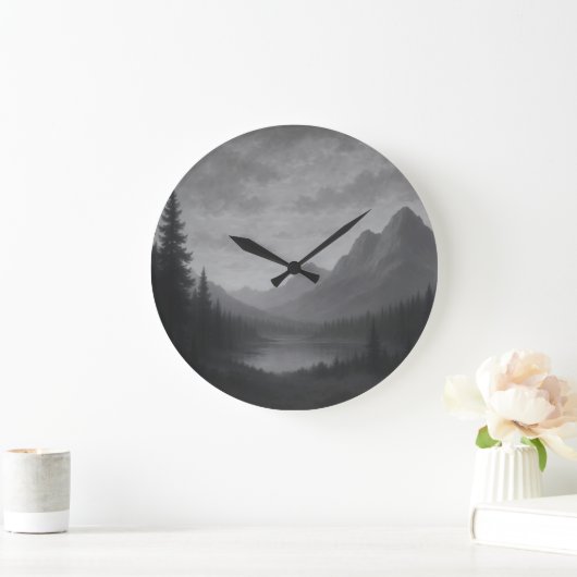 Mountain Escape Clock Große Wanduhr (Zuhause)