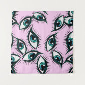 Mountain eye. Abstract icon.  Wandteppich (Vorderseite (Horizontal))