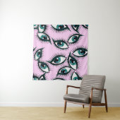 Mountain eye. Abstract icon.  Wandteppich (Beispiel)