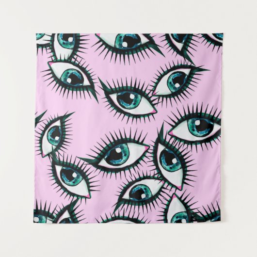 Mountain eye. Abstract icon.  Wandteppich (Vorderseite)