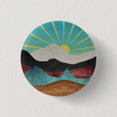 Mountain Fantasy Sunrise Button (Vorderseite)