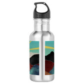 Mountain Fantasy Sunrise Edelstahlflasche (Rückseite)