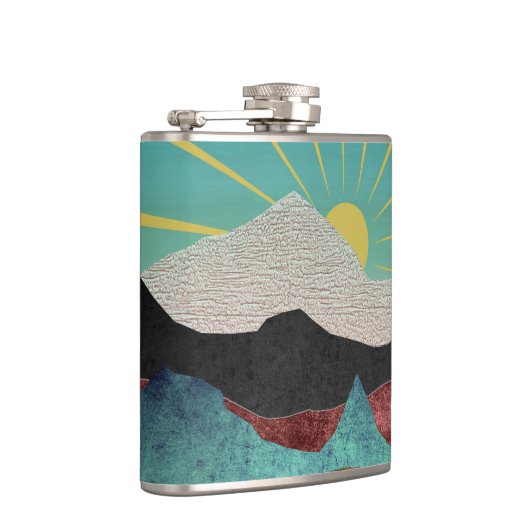 Mountain Fantasy Sunrise Flachmann (Rechts)