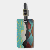 Mountain Fantasy Sunrise Gepäckanhänger (Vorderseite vertikal)