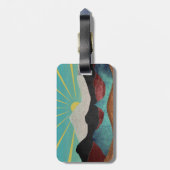 Mountain Fantasy Sunrise Gepäckanhänger (Rückseite vertikal)