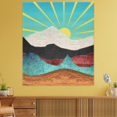 Mountain Fantasy Sunrise Leinwanddruck (Insitu (Wohnzimmer))
